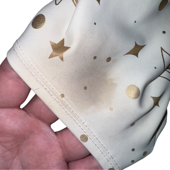 DISNEY Aladdin Jasmine Stirrup Leggings Cream and Gold Size Extra Large - Picture 15 of 16